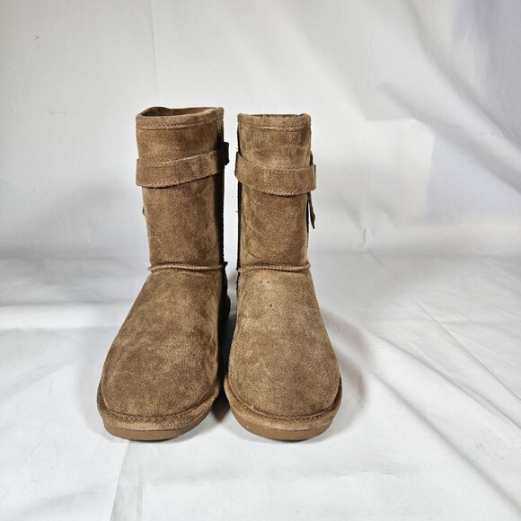 Bearpaw Brown Suede Lined Boots Women's Size 10 1960W--Val - Picture 5 of 13